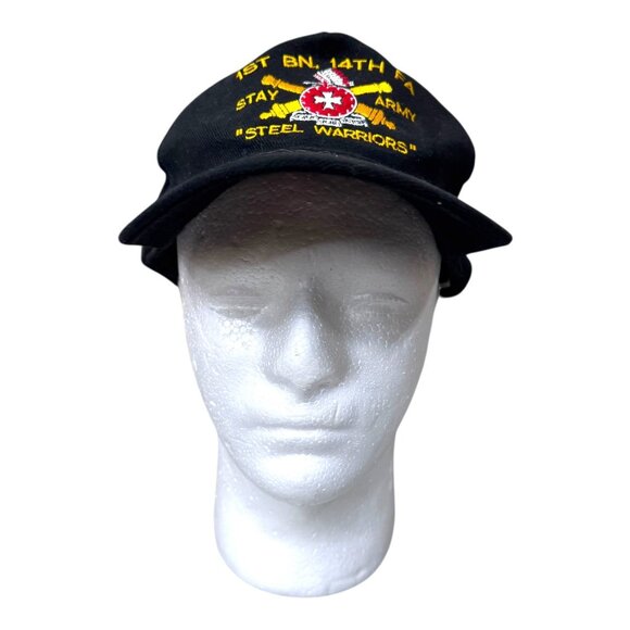 1st Bn 14th Fa Army Steel Warriors Military Veteran Adjustable Baseball Cap Otto - Picture 2 of 9